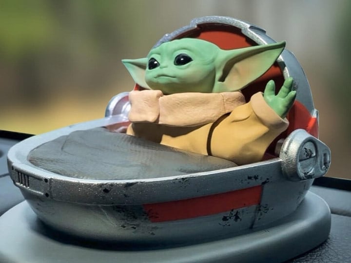 Image of The Mandalorian The Child (Grogu) Solar Powered Dashboard Waver