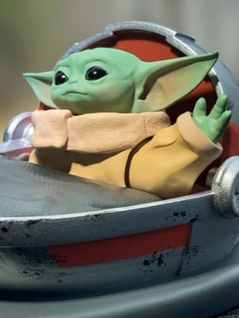 The Mandalorian The Child (Grogu) Solar Powered Dashboard Waver Gallery Image 2