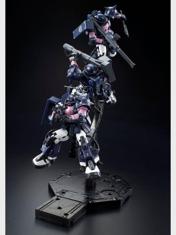 Gundam RG 1/144 Zaku II (Black Tri-Stars) & Triple Action Base Exclusive Model Kit Set Gallery Image 4