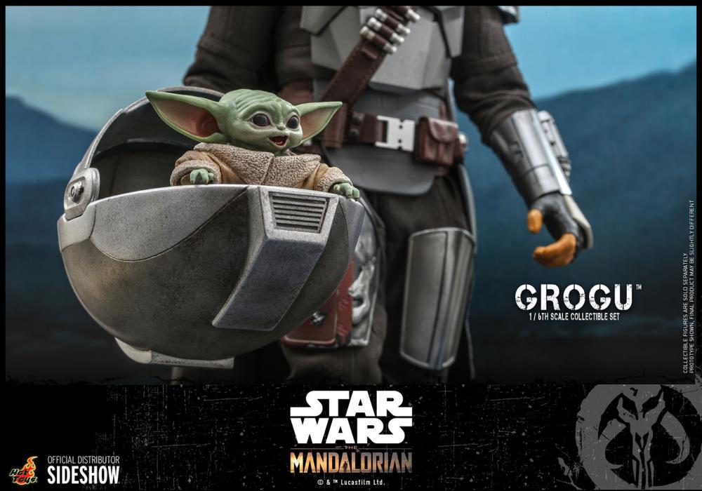 The Mandalorian TMS043 Grogu 1/6th Scale Collectible Figure Set Gallery Image 4