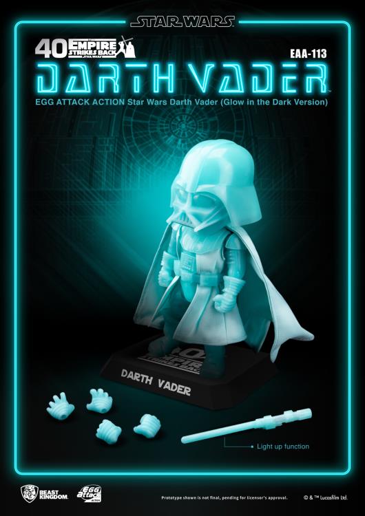 Star Wars: The Empire Strikes Back Egg Attack Action EAA-113 Darth Vader (Glow In The Dark Ver.) Gallery Image 6