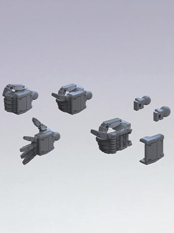 Builders Parts HD 1/144 MS Hand 01 (E.F.S.F. Dark Gray) Gallery Image 2