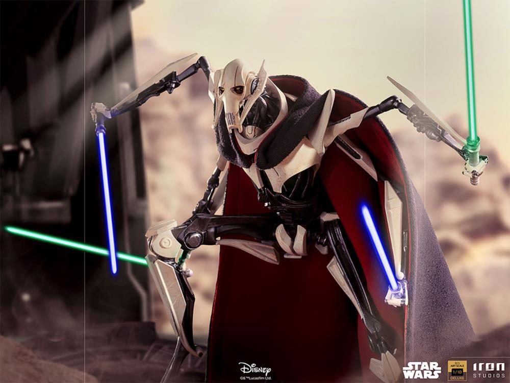 Star Wars Battle Diorama Series General Grievous 1/10 Deluxe Art Scale Statue Gallery Image 4