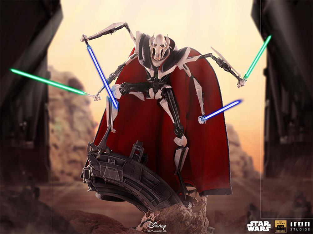 Star Wars Battle Diorama Series General Grievous 1/10 Deluxe Art Scale Statue Gallery Image 3