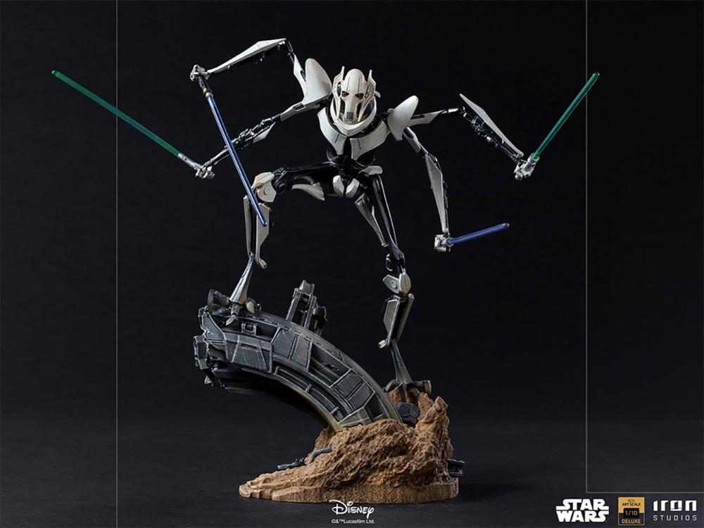 Star Wars Battle Diorama Series General Grievous 1/10 Deluxe Art Scale Statue Gallery Image 11