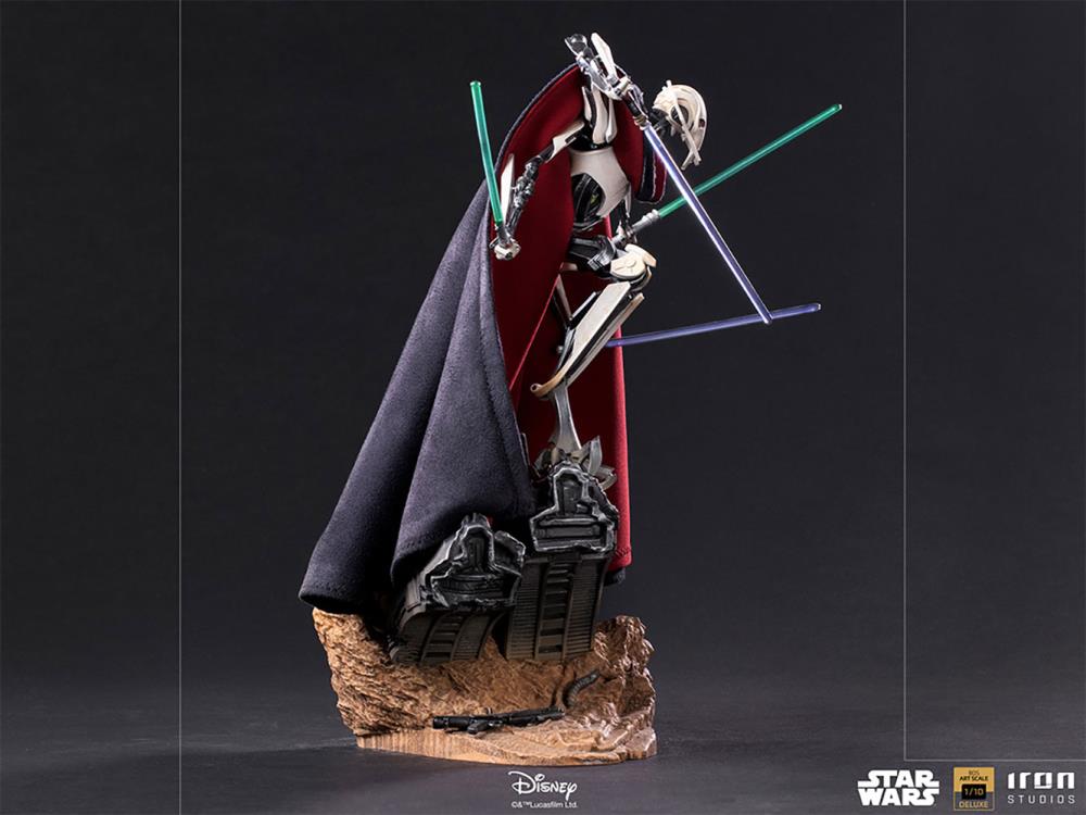 Star Wars Battle Diorama Series General Grievous 1/10 Deluxe Art Scale Statue Gallery Image 6