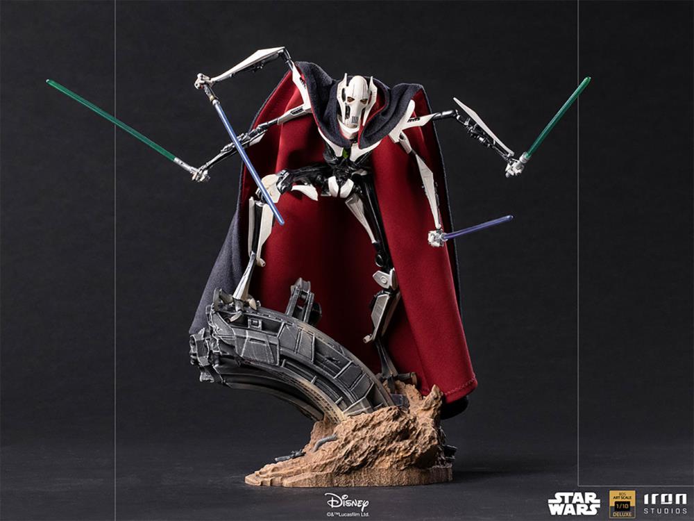 Star Wars Battle Diorama Series General Grievous 1/10 Deluxe Art Scale Statue Gallery Image 5