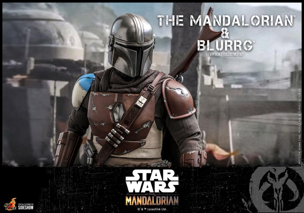 The Mandalorian TMS046 The Mandalorian and Blurrg 1/6th Scale Collectible Figure Set Gallery Image 16