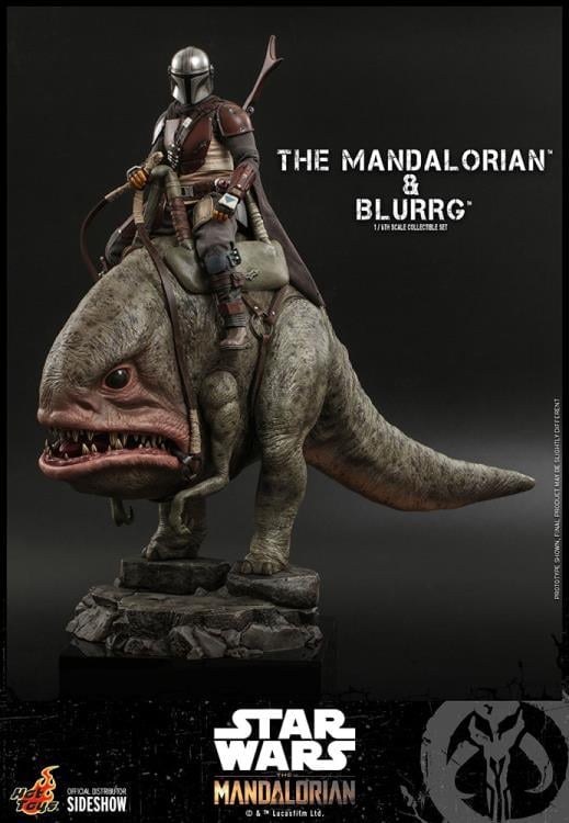 The Mandalorian TMS046 The Mandalorian and Blurrg 1/6th Scale Collectible Figure Set Gallery Image 11