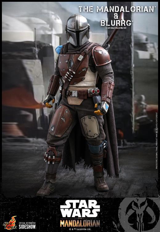 The Mandalorian TMS046 The Mandalorian and Blurrg 1/6th Scale Collectible Figure Set Gallery Image 14