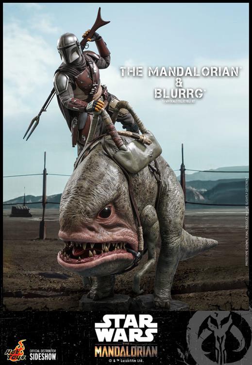 The Mandalorian TMS046 The Mandalorian and Blurrg 1/6th Scale Collectible Figure Set Gallery Image 5