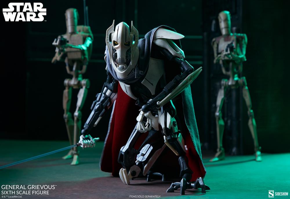 Star Wars General Grievous 1/6 Scale Collectible Figure Gallery Image 3