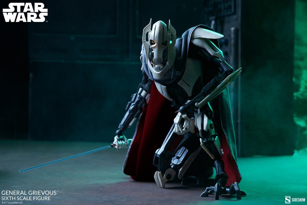 Star Wars General Grievous 1/6 Scale Collectible Figure Gallery Image 7