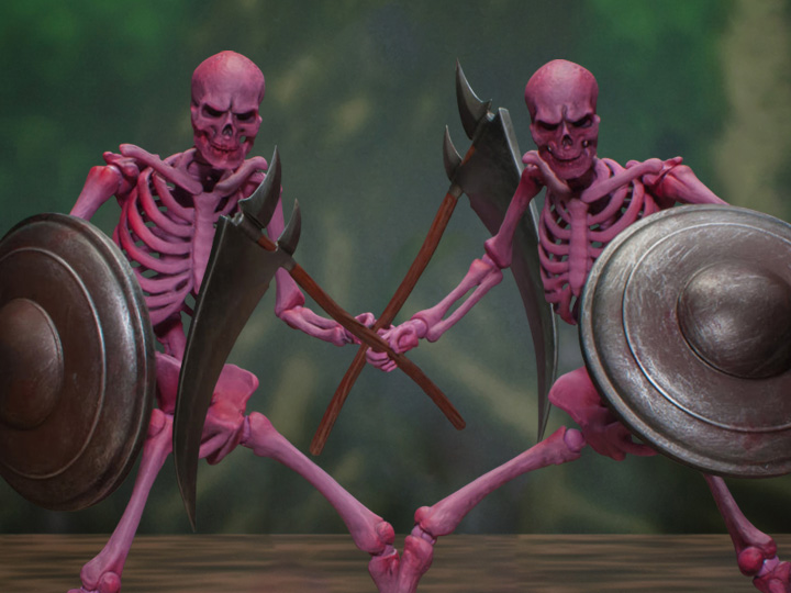 Golden Axe Skeleton Soldier 1/12 Scale Figure NYCC 2020 Exclusive Two-Pack Gallery Image 1