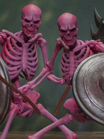 Golden Axe Skeleton Soldier 1/12 Scale Figure NYCC 2020 Exclusive Two-Pack Gallery Image 2