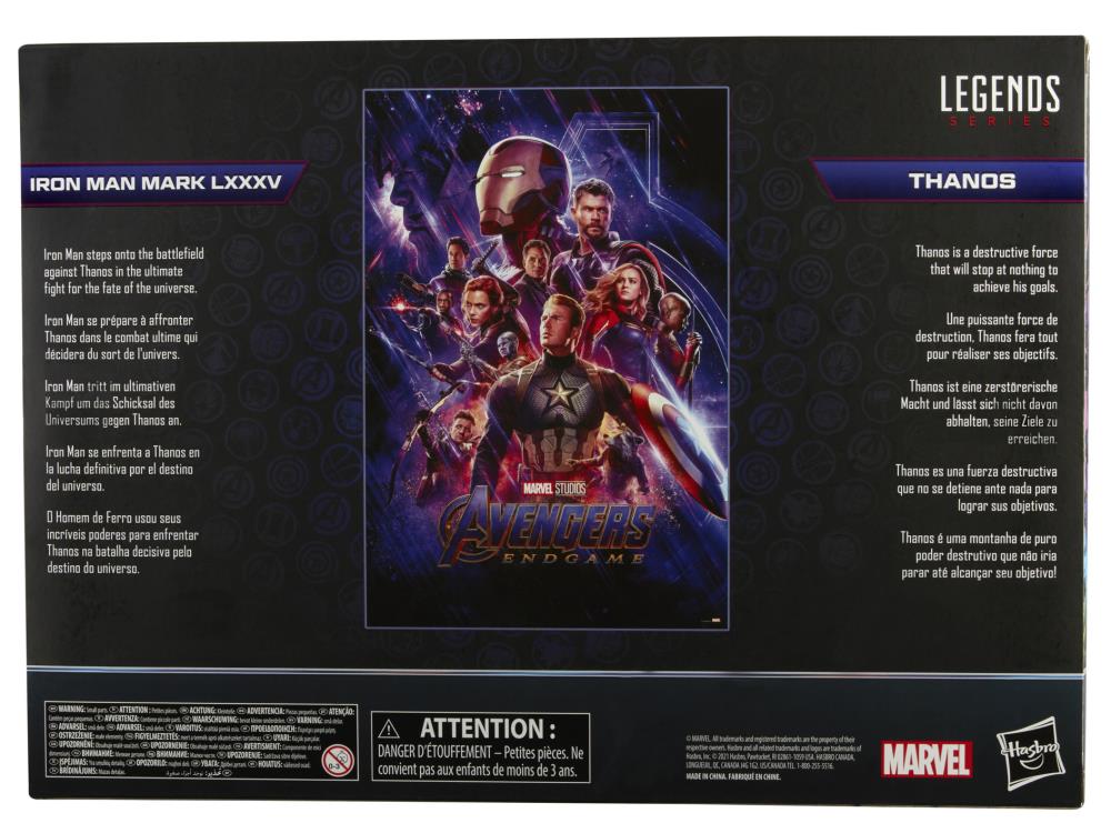 Avengers: Endgame Marvel Legends The Infinity Saga Iron Man Mark 85 & Thanos Action Figure Two-Pack Gallery Image 18