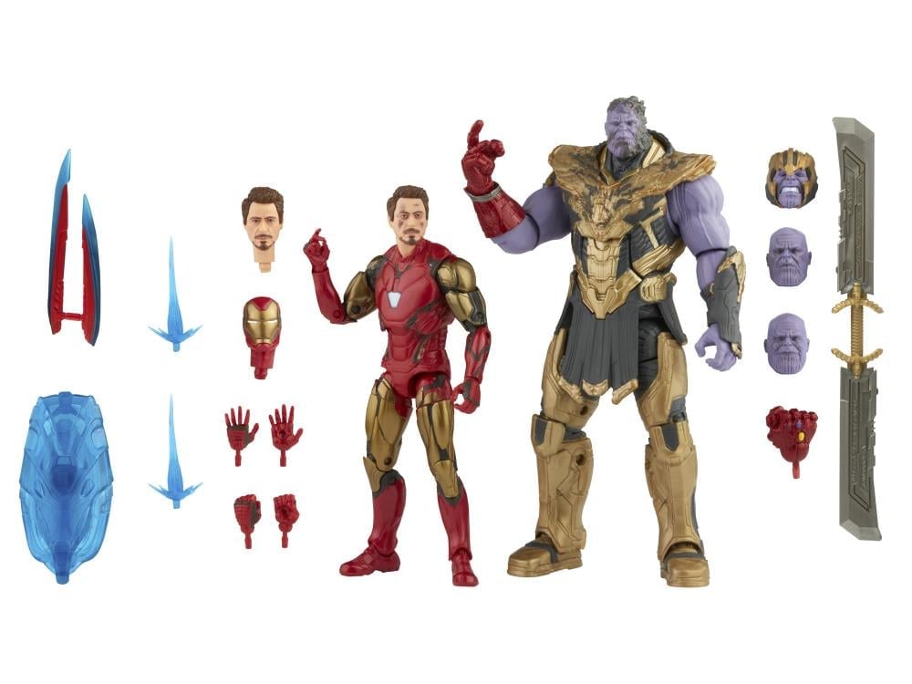 Avengers: Endgame Marvel Legends The Infinity Saga Iron Man Mark 85 & Thanos Action Figure Two-Pack Gallery Image 16