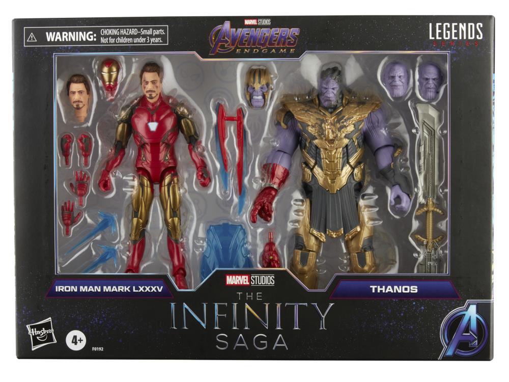 Avengers: Endgame Marvel Legends The Infinity Saga Iron Man Mark 85 & Thanos Action Figure Two-Pack Gallery Image 17