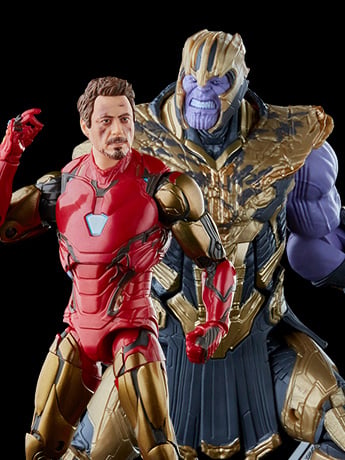 Avengers: Endgame Marvel Legends The Infinity Saga Iron Man Mark 85 & Thanos Action Figure Two-Pack Gallery Image 2
