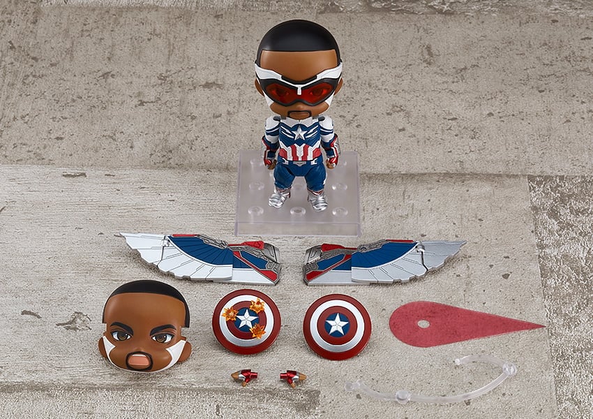 The Falcon and the Winter Soldier Nendoroid No.1618-DX Captain America (Sam Wilson) Gallery Image 9