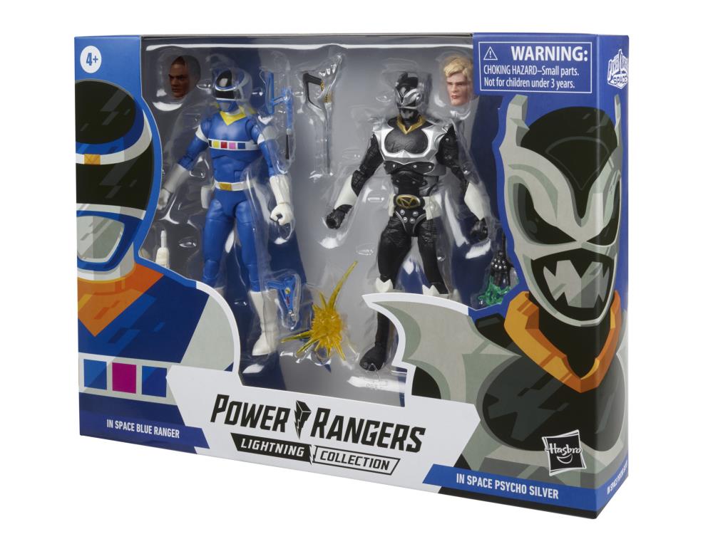 Power Rangers in Space Lightning Collection Blue Ranger Vs. Silver Psycho Battle Pack Gallery Image 11