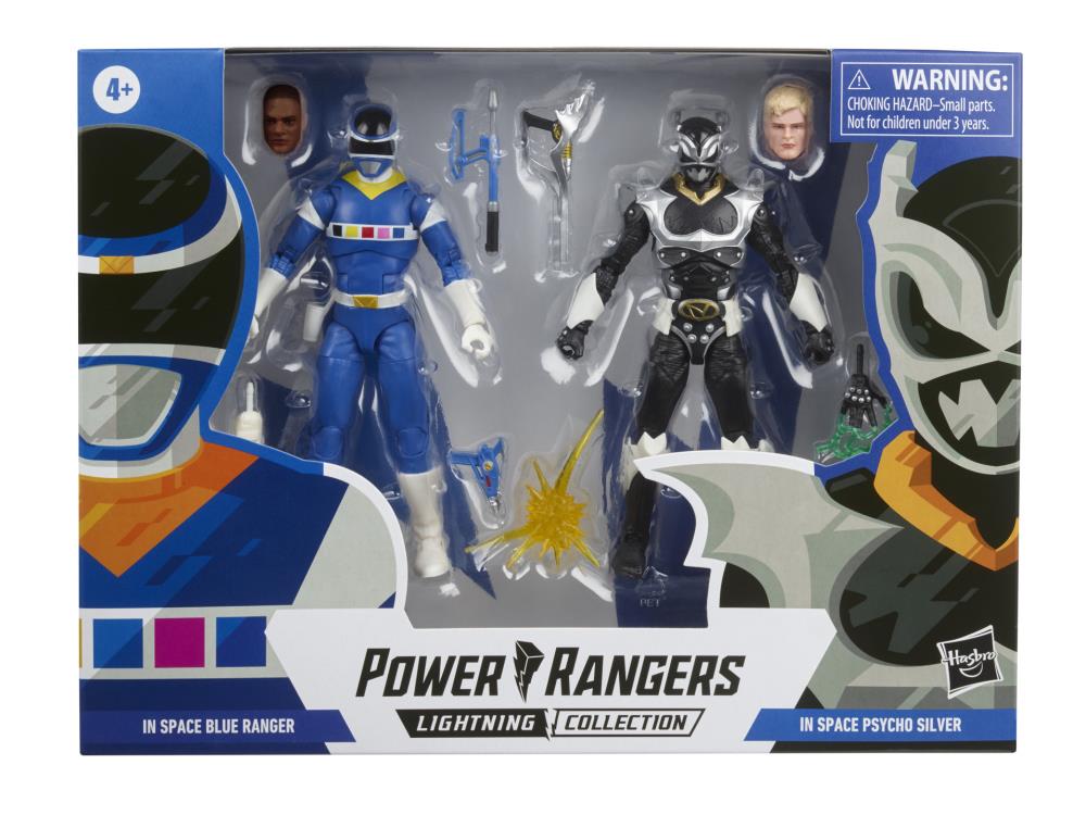 Power Rangers in Space Lightning Collection Blue Ranger Vs. Silver Psycho Battle Pack Gallery Image 10