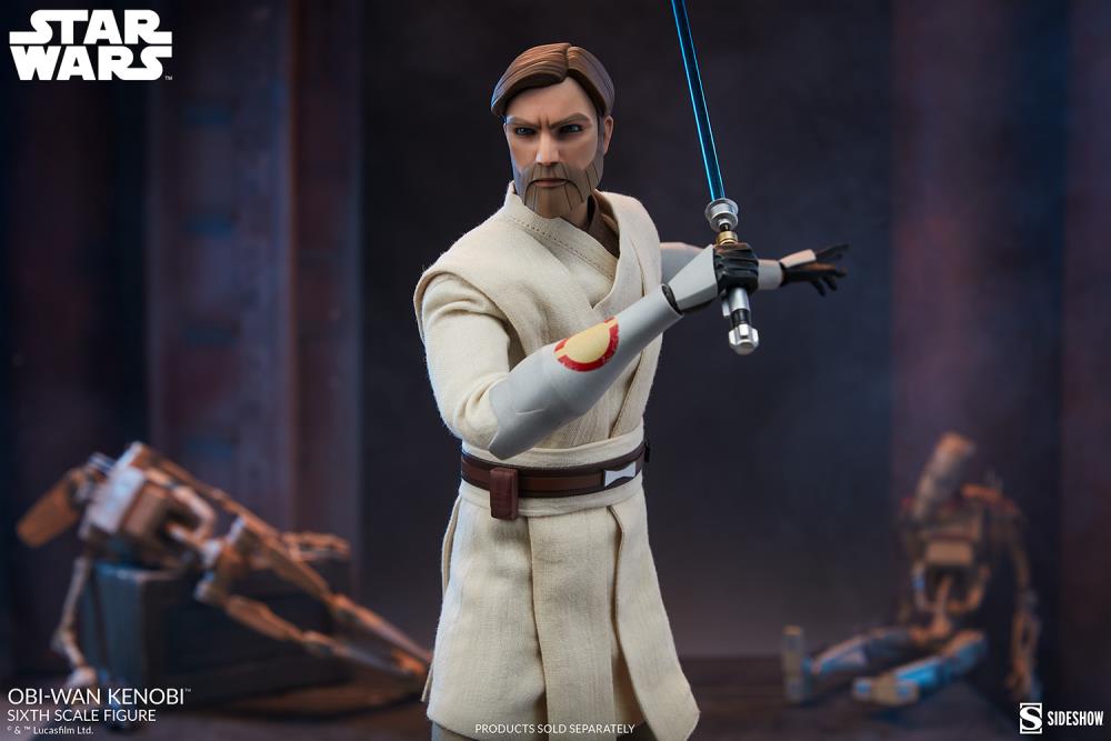 Star Wars: The Clone Wars Obi-Wan Kenobi 1/6 Scale Figure Gallery Image 5