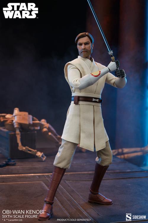 Star Wars: The Clone Wars Obi-Wan Kenobi 1/6 Scale Figure Gallery Image 4