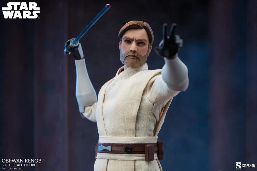 Star Wars: The Clone Wars Obi-Wan Kenobi 1/6 Scale Figure Gallery Image 3