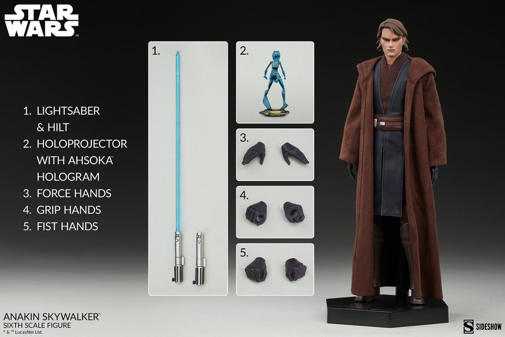 Star Wars: The Clone Wars Anakin Skywalker 1/6 Scale Figure Gallery Image 25