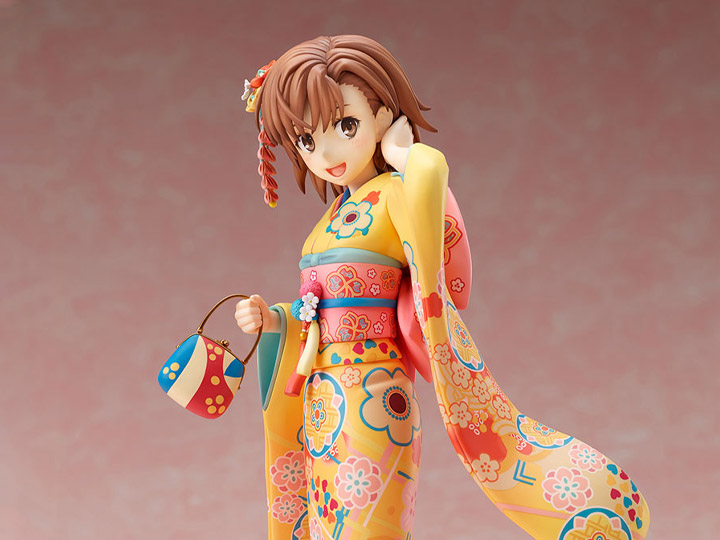 A Certain Scientific Railgun T F:Nex Mikoto Misaka (Furisode Ver.) 1/7 Scale Figure Gallery Image 1