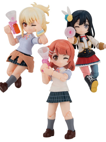 Love Live! Nijigasaki Academy School Idol Club Aqua Shooters! 01 Boxed Set of 3 Exclusive Figures Gallery Image 2