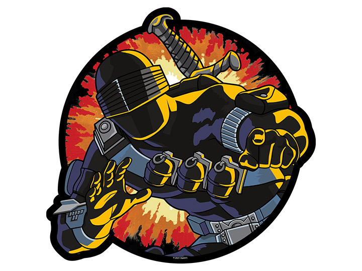 G.I. Joe Snake Eyes Retro Mouse Pad Gallery Image 1
