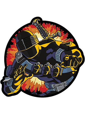 G.I. Joe Snake Eyes Retro Mouse Pad Gallery Image 2