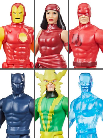 Marvel Legends Retro Collection Wave 2 3.75" Set of 6 Action Figures Gallery Image 2