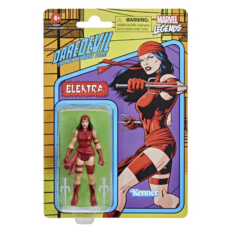 Marvel Legends Retro Collection 3.75" Elektra Action Figure Gallery Image 4