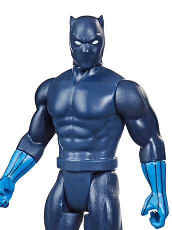 Marvel Legends Retro Collection Black Panther 3.75" Action Figure Gallery Image 2