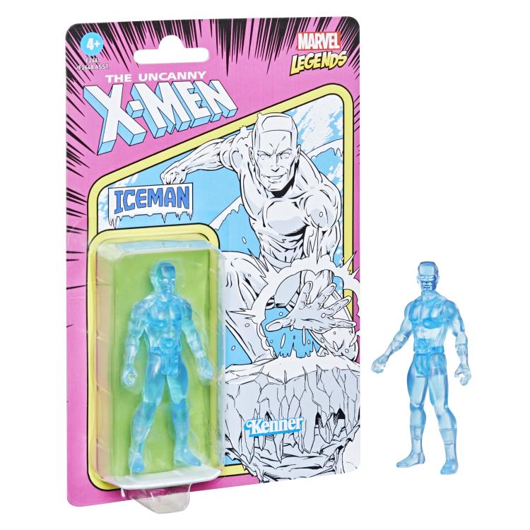 Marvel Legends Retro Collection Iceman 3.75" Action Figure Gallery Image 5