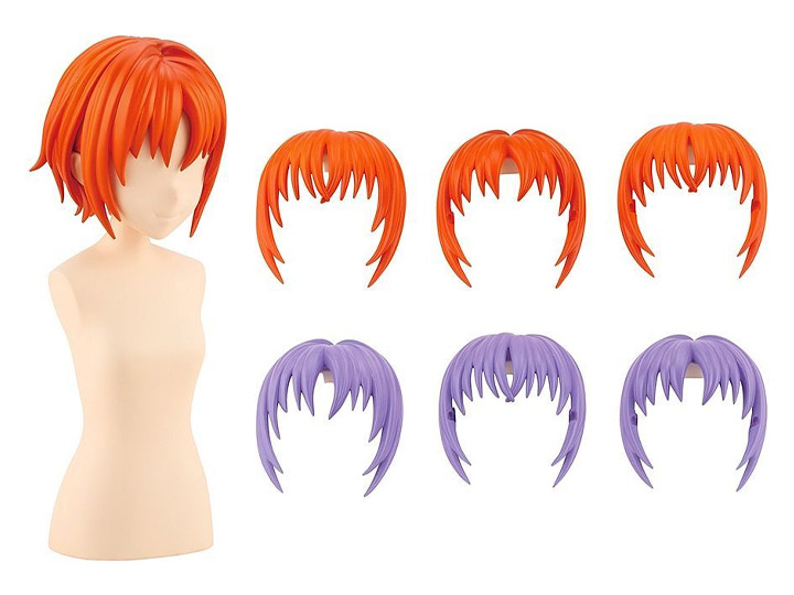 Sousai Shoujo Teien After School Purple & Orange Short Wig (A) 1/10 Scale Accessory Set Gallery Image 1