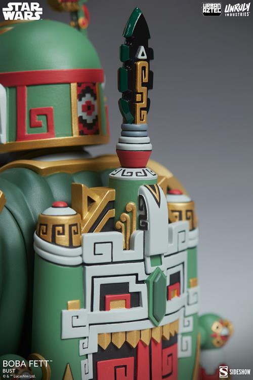 Star Wars Urban Aztec Boba Fett Designer Bust Gallery Image 11