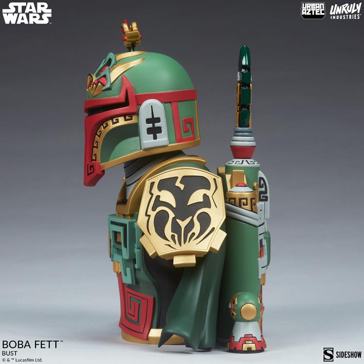 Star Wars Urban Aztec Boba Fett Designer Bust Gallery Image 4