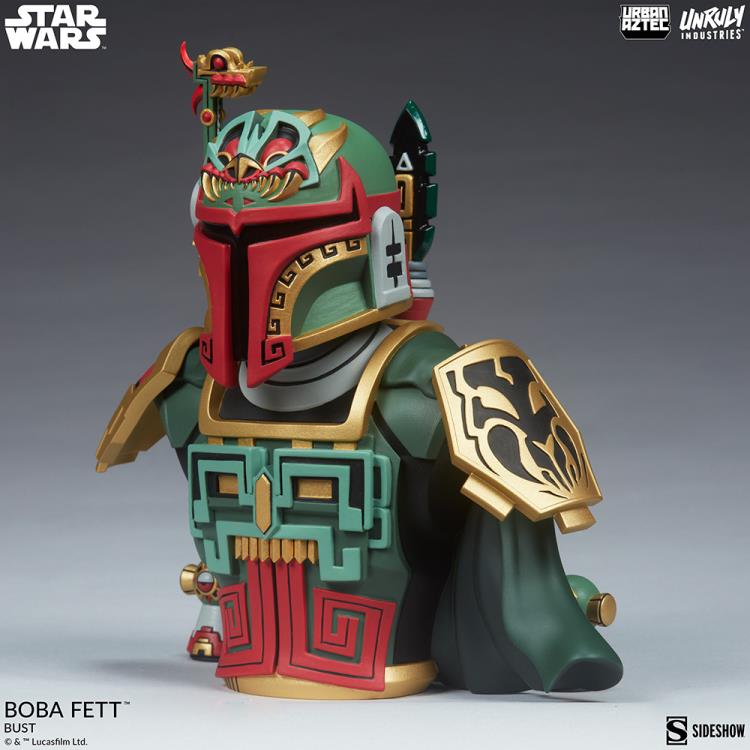 Star Wars Urban Aztec Boba Fett Designer Bust Gallery Image 3