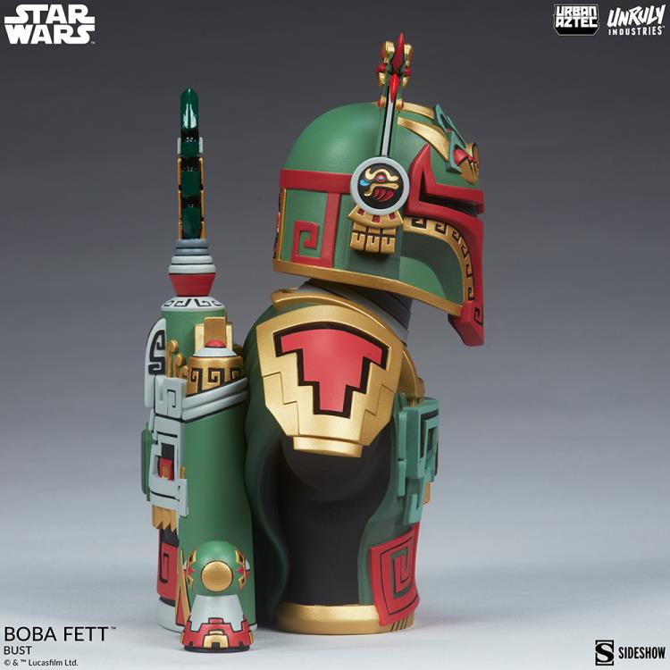 Star Wars Urban Aztec Boba Fett Designer Bust Gallery Image 6