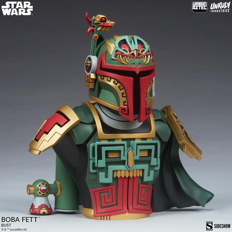 Star Wars Urban Aztec Boba Fett Designer Bust Gallery Image 7