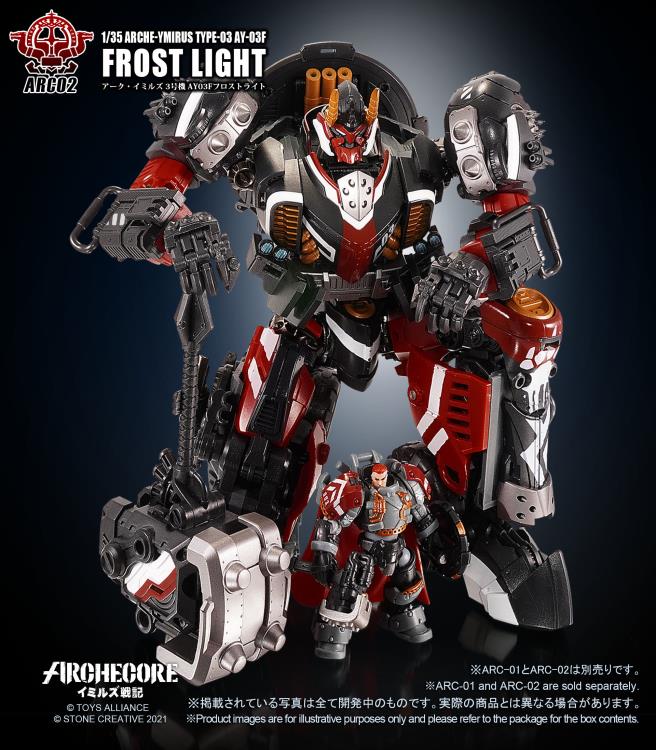 ARCHECORE ARC-02 Arche-Ymirus TYPE-03 AY-03F Frost Light Transformable Figure Gallery Image 15