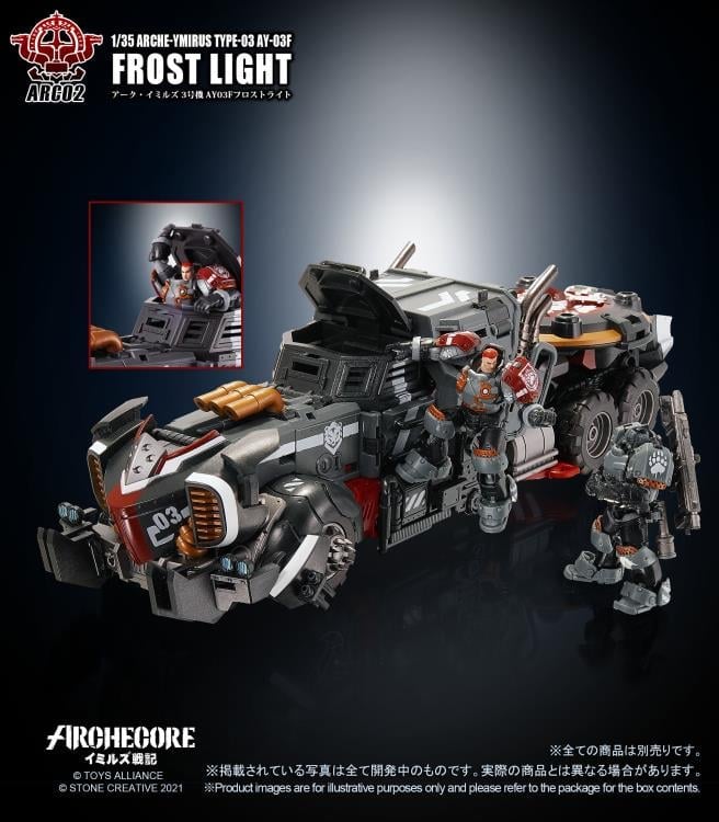 ARCHECORE ARC-02 Arche-Ymirus TYPE-03 AY-03F Frost Light Transformable Figure Gallery Image 16