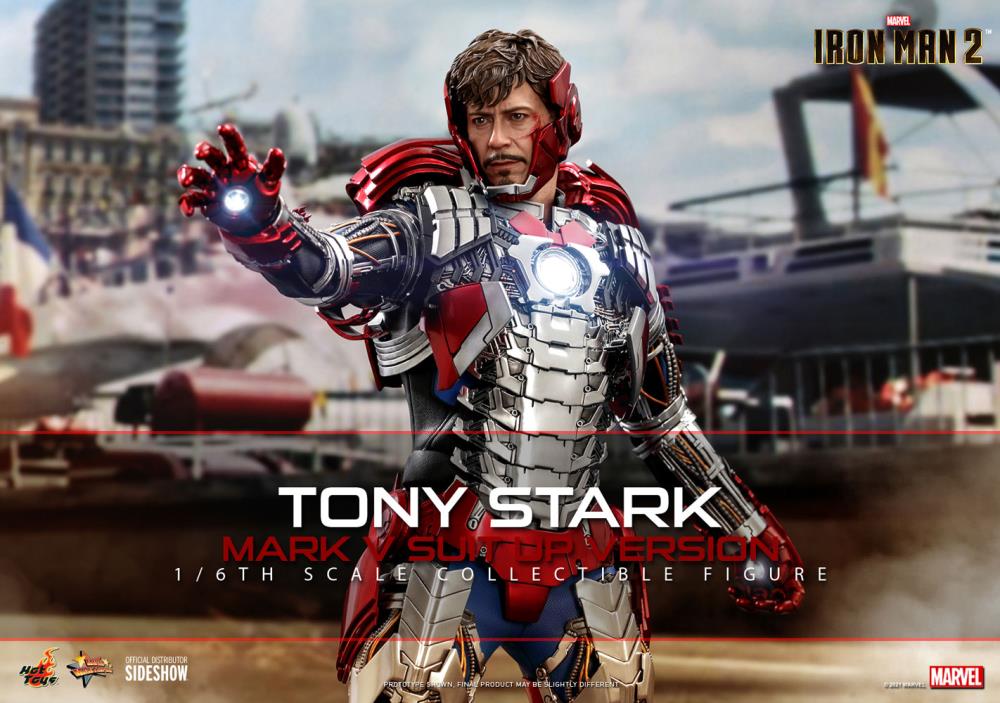 Iron Man 2 MMS599 Tony Stark (Mark V Suit Up Ver.) 1/6th Scale Collectible Figure Gallery Image 3