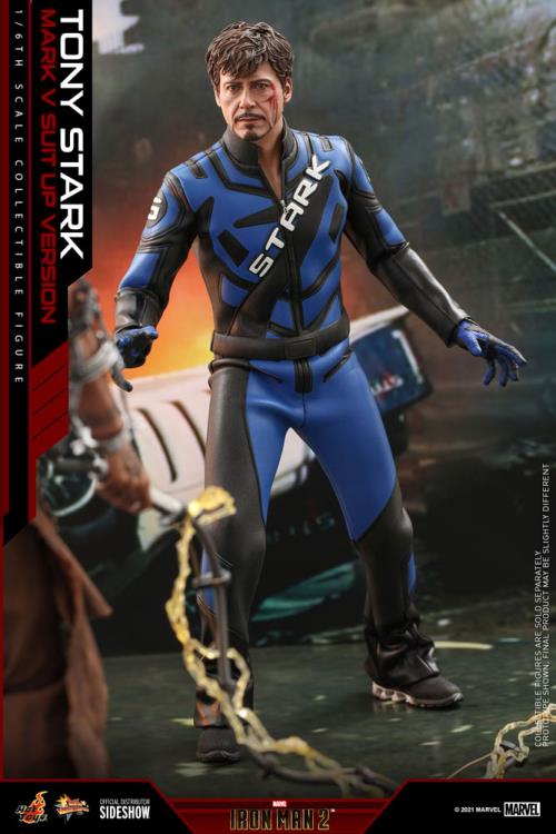 Iron Man 2 MMS599 Tony Stark (Mark V Suit Up Ver.) 1/6th Scale Collectible Figure Gallery Image 15