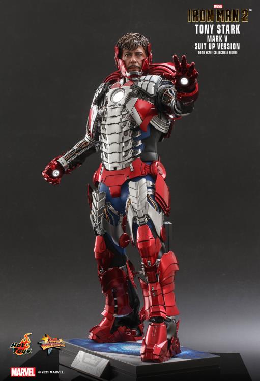 Iron Man 2 MMS599 Tony Stark (Mark V Suit Up Ver.) 1/6th Scale Collectible Figure Gallery Image 19