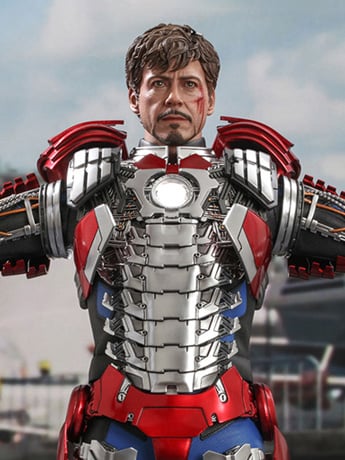 Iron Man 2 MMS599 Tony Stark (Mark V Suit Up Ver.) 1/6th Scale Collectible Figure Gallery Image 2